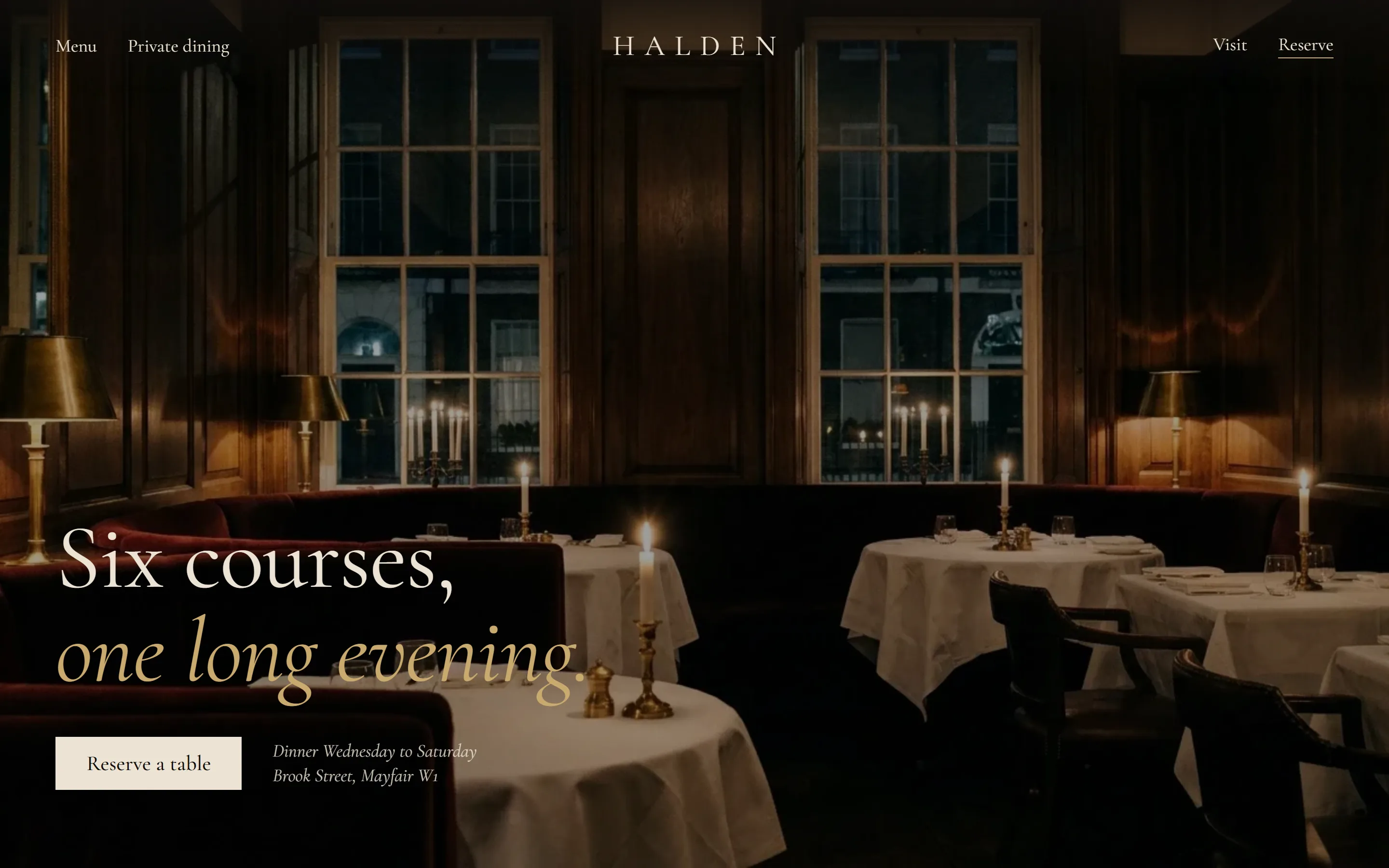 Halden – Fine dining restaurant, London